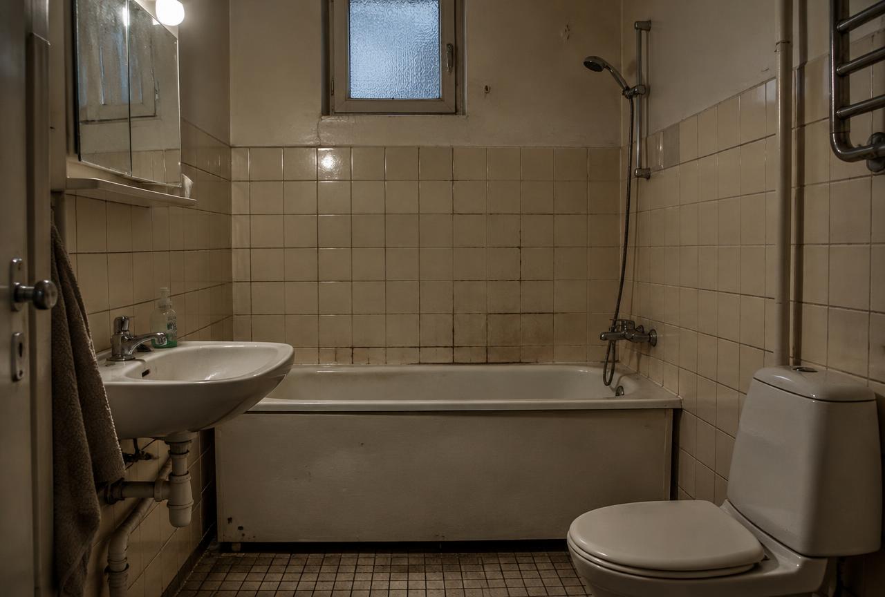 Badrum före renovering